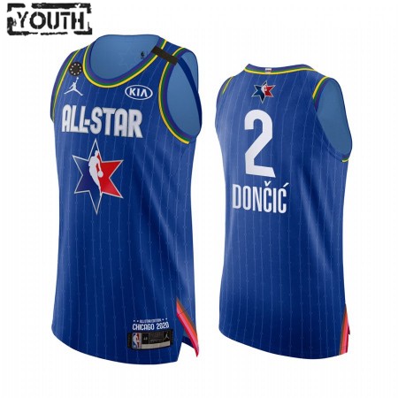 Maglia NBA Dallas Mavericks Luka Doncic 2 2020 All-Star Jordan Brand Kobe Forever Blu Swingman - Bambino